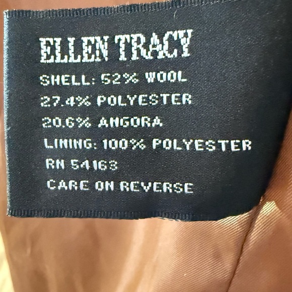 Ellen Tracy A-Line Wool Coat, Size 2P - Picture 7 of 7